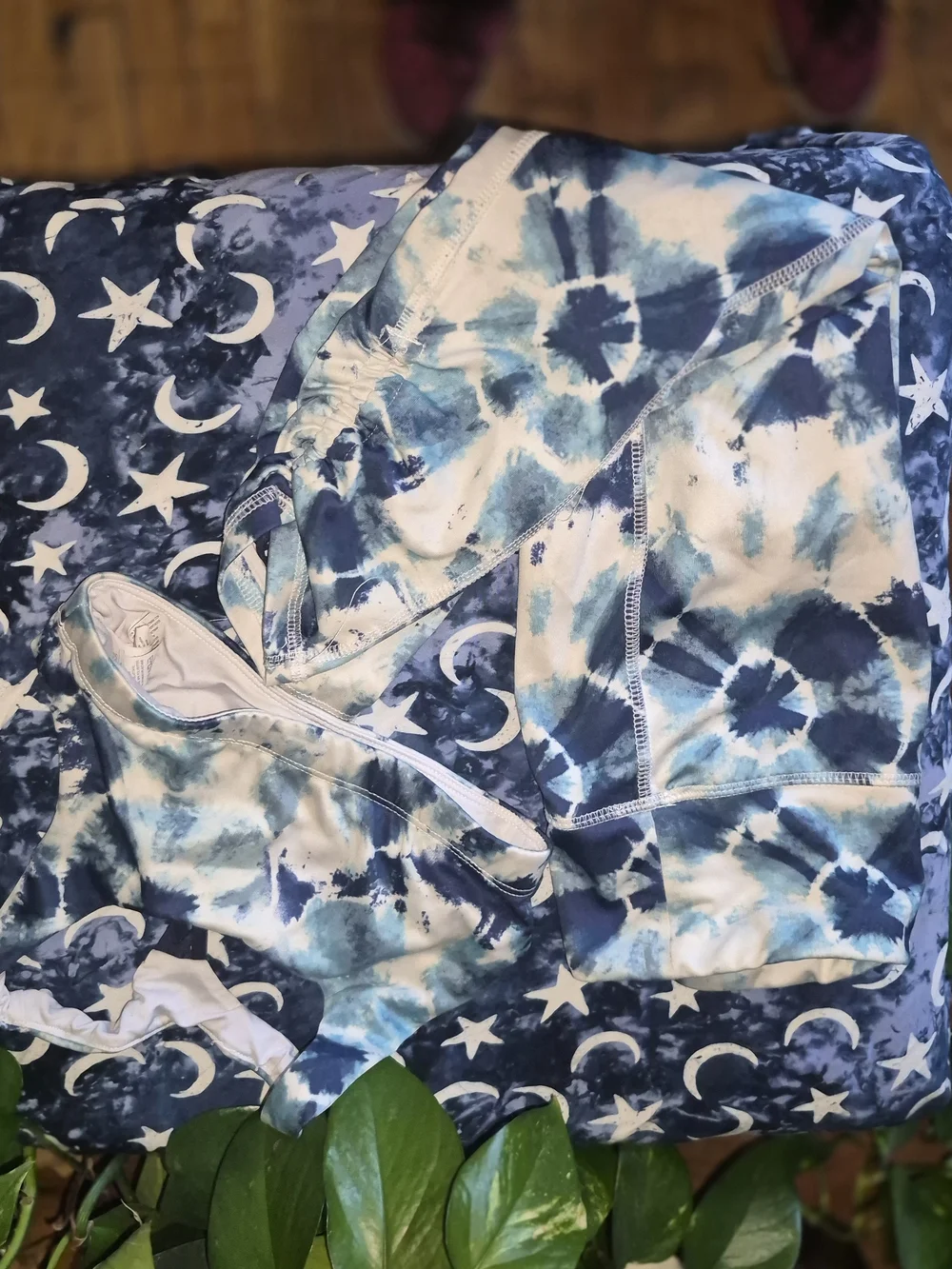Old Navy Blue Tie-Dye Kids Pajama Set